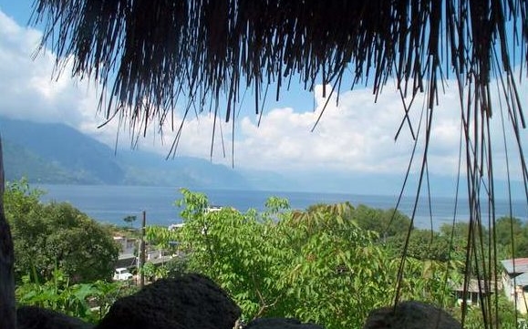 View of Lake Atitlan from Escuela Cooperativa