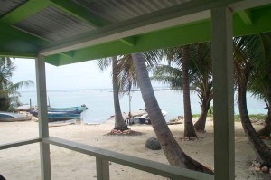 View from our porch, Tobacco Caye