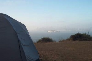 Alcatraz and San Francisco, from Angel Island