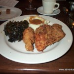 Chicken and collard greens - yum!!